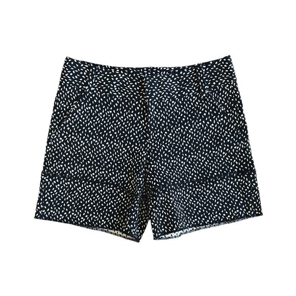 Alice + Olivia Black White Confetti Shorts Women’s Size 6